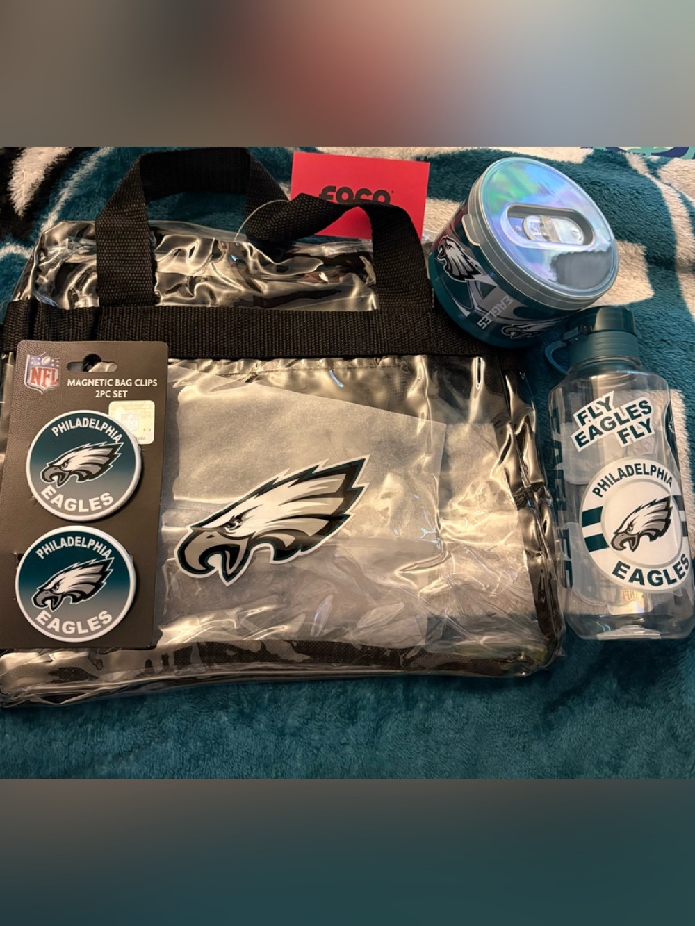 NFL Philadelphia Eagles Clear Bag Bundle